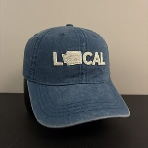 Washington State Local Blue Dad Hat Y2K Denim Style Cap Strapback Adjustable